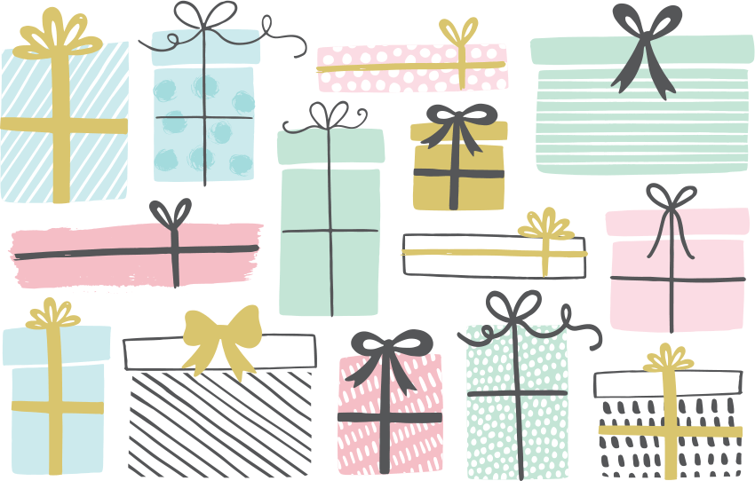 Different Shapes and Sizes of Christmas Gift Boxes Different Shapes and Sizes of Christmas Gift Boxes