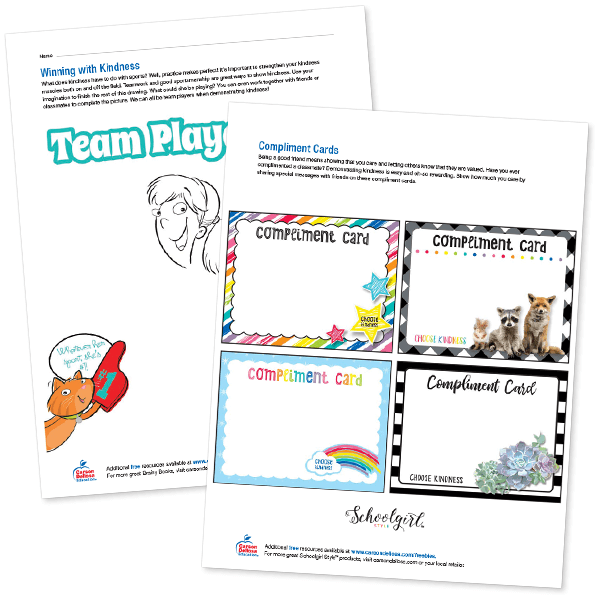 Free Winning with Kindness and Compliment Cards Worksheets Free Winning with Kindness and Compliment Cards Worksheets