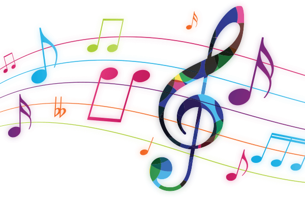 Music notes that can help students practice mindfulness in the classroom