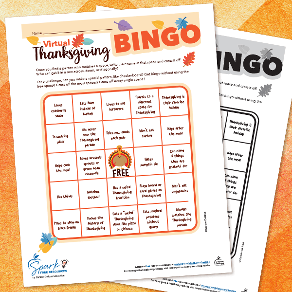 Free Thanksgiving Bingo Worksheet Free Thanksgiving Bingo Worksheet