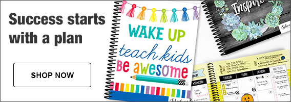 Success starts with a plan. Shop teacher planners now.