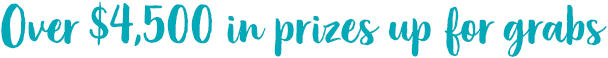 Over $4,500 in prizes up for grabs